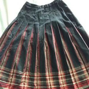 Pendleton pleated wool skirt